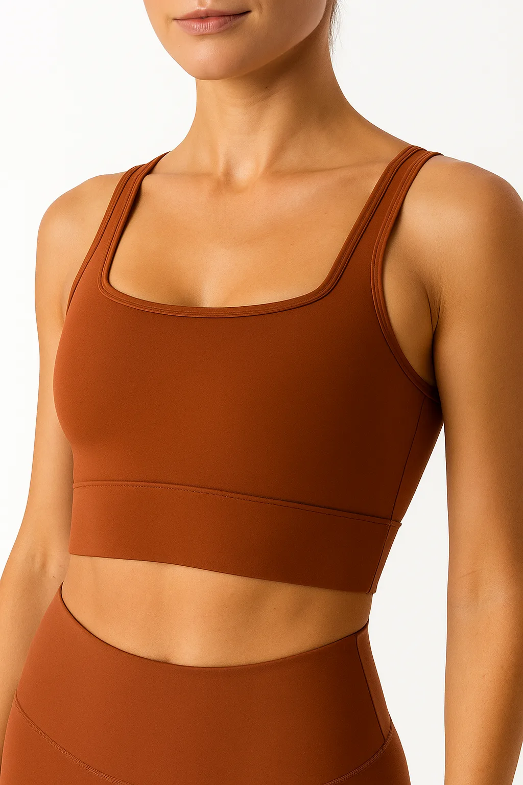 20250818_1520_Matte Sports Bra_remix_01k2z6e9skfyrr0pyk9m498p4v