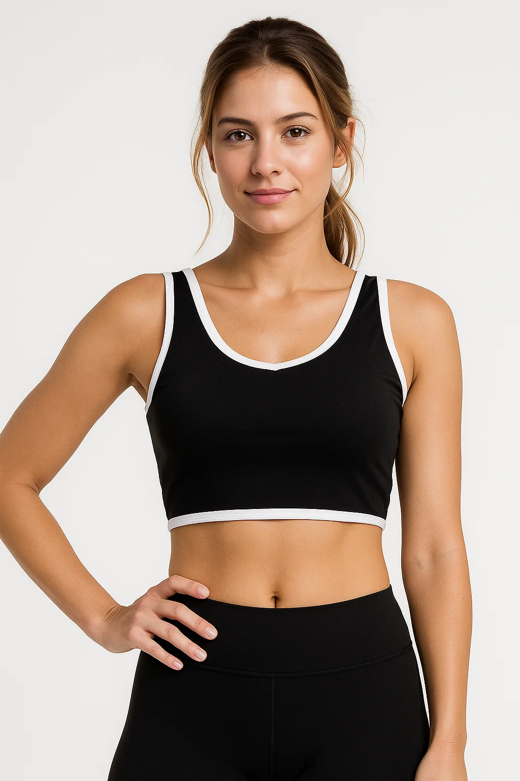 20250819_1144_Black Cropped Tank Top_remix_01k31cevv9fcmbmnmqf8g89y3p