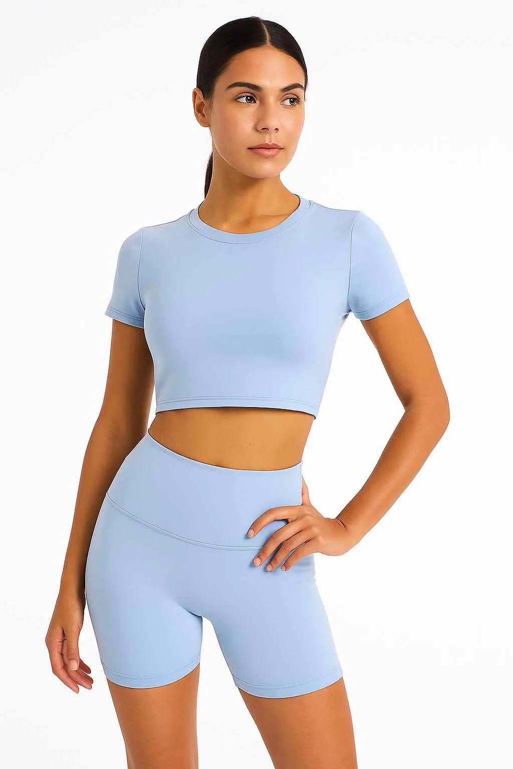 20250829_1216_Sky Blue Crop Top_remix_01k3v68ztsfajvfgvw5v1sp0jt_2_11zon